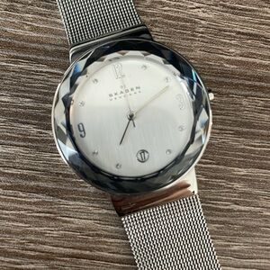 Silver Mesh Strap Watch